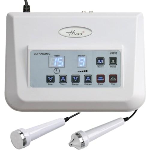 Facial Ultrasonic Beauty Machine Women Skin Care High Frequency Ultrasound Vibration Massage Massager Face Lift Skin Tightening