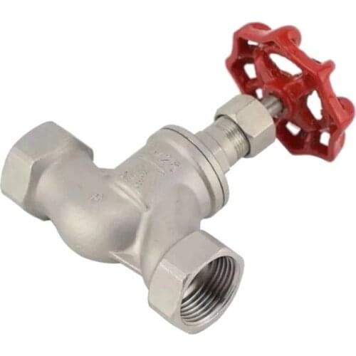 Shut-off Valve 1/2" 3/4" 1" S Type Stainless Steel SS304 DN15-DN25 Female Thread Stop Valve Globe Valve 1.6Mpa