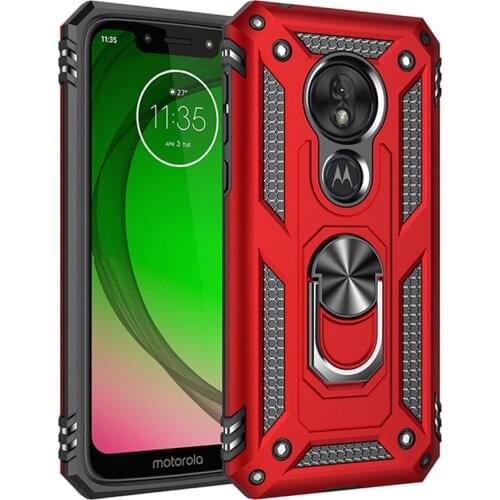 For Motorola Moto G7 Play Case Cover Armor Rugged Military Car Holder Ring Case For Motorola Moto G7 Play G7play Coque Funda