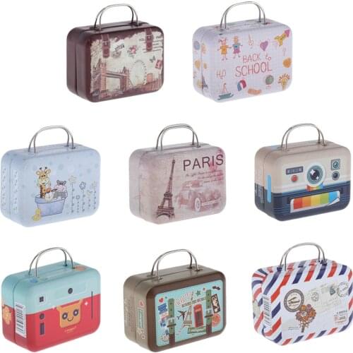 1:6 Doll Miniature Toy - Metal Suitcase Traveling Case - for Blythe 1/6 BJD Dolls, for HT, PH, JIAOU, CY Girls