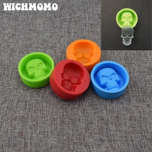 2019 New Fashion 1PCS Skull Craft DIY Transparent UV Resin Liquid Silicone Combination Molds for DIY Making Finding Accessories