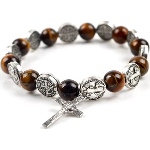 10pcs Jesus Bracelet Crucifixion Statue Bracelet Christmas Present Catholic