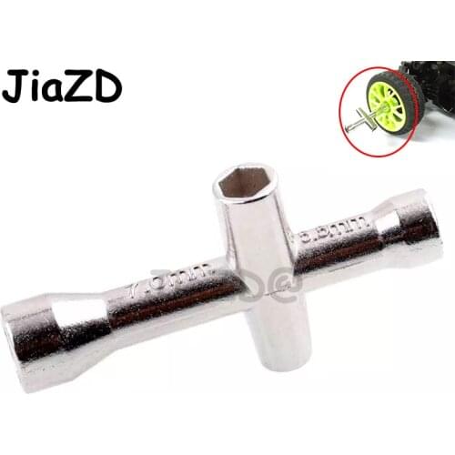 2PCS 7mm 5.5mm 4mm 5mm Cross Wrench Hex Socket Repair tools for 1/10 HSP Trx4 Tamiya HPI Kyosho RC Car Crawler D90 SCX10 S99