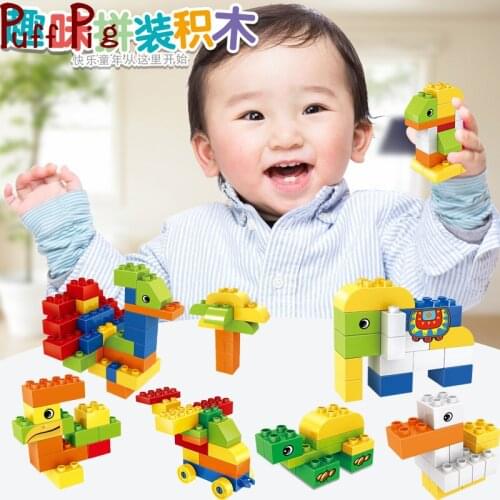 278pcs DIY Big Size Building Blocks Model Animal Funnel Slide Creative Educational Toys Compatible with