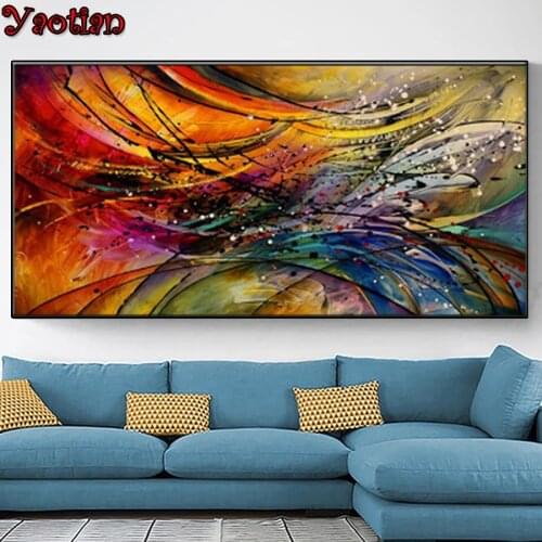 5d diamants painting Abstract art Full drill diamond painting Rhinestone Mosaic Diamond round 3d Cross Stitch Mural stickers