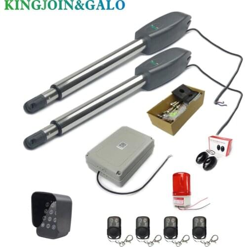 DC24V AC220V Linear Actuator Worm Gear Automatic Swing Gate Opener (photocells, lamp,button,gsm,keypad optional)