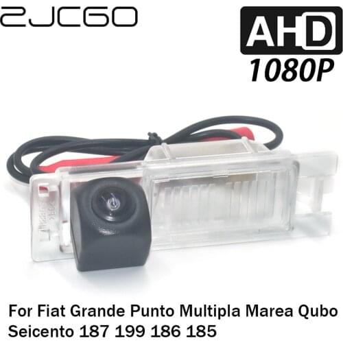 ZJCGO Car Rear View Reverse Backup Parking Reversing Camera for Fiat Grande Punto Multipla Marea Qubo Seicento 187 199 186 185