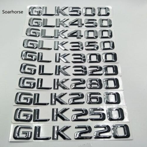 Soarhorse Car Accessories Rear Sticker Emblem Auto Decals For Mercedes Benz X204 GLK Class GLK220 GLK250 GLK260 GLK280 GLK300