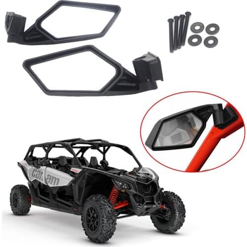 For Can-Am UTV Off-road Maverick X3 MAX SSP Racing Motorcycle Bar End Rearvie Motocycle Rearview Side Mirrors