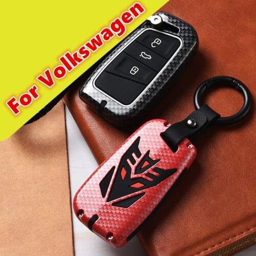 For Volkswagen new PASSAT magotan b8 330 CC 2019 Carbon fiber car key shell key package key set car gift accessories