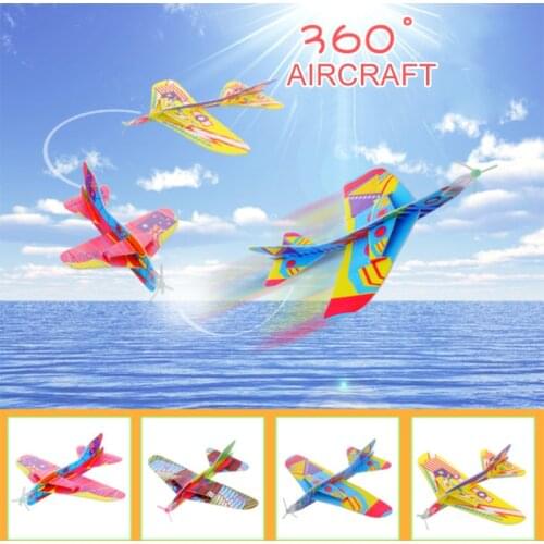 Tricks Rotate Hand Throw Flying Glider Model Airplane Party Show Form Creative Resistant Breakout for Kid Outdoor Game Fun Toys
