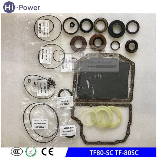 TF81-SC TF80-SC Automatic Transmission Rebuild kit Overhaul Gaskets Rings For VOLVO CADILLAC FORD LINCOLN MAZDA OPEL/VAUXHALLC