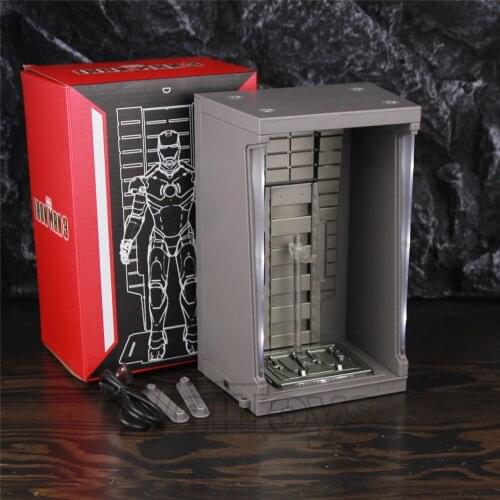 ZD Toys Hall of Armour USB LED Display For 7" Action Figure For Marvel Iron MK2 MK3 MK4 Mark 2 3 4 Man Legends Original Doll NEW