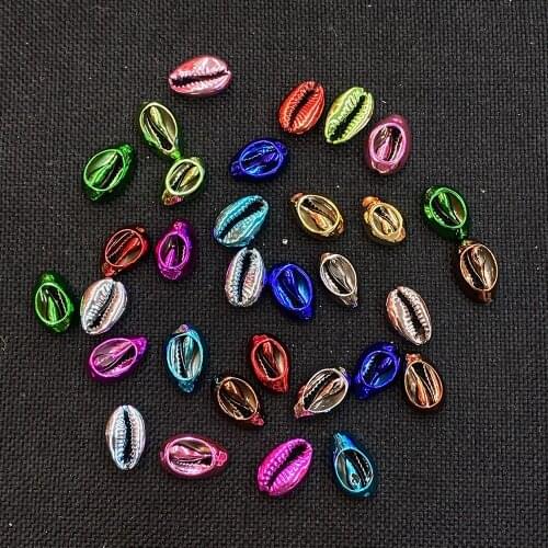 Exquisite Natural Conch Shell UV Color Protection Plating 15-20mm for DIY Handmade Decoration Wind Chimes Charm Pendant Jewelry