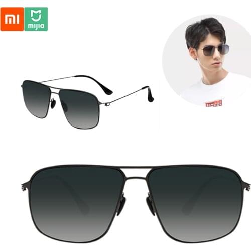 Xiaomi Mijia Classic Square Sunglasses Pro TAC Polarized Lenses Glasses Retro Light Frame Screwless UV Protection for Men Women