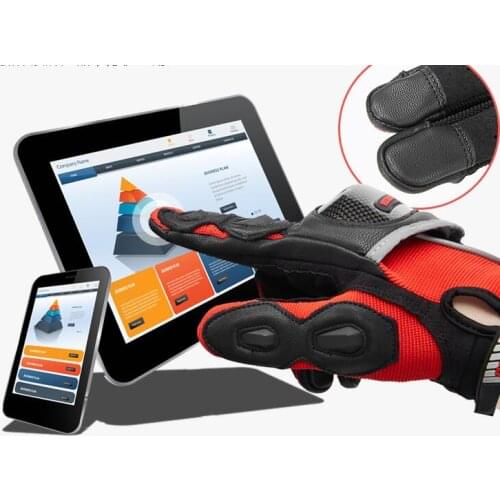 New Arrival Touch Screen Leather Motocross gloves XXL motorcycle riding racing gloves men women Carbon fiber luva motociclista