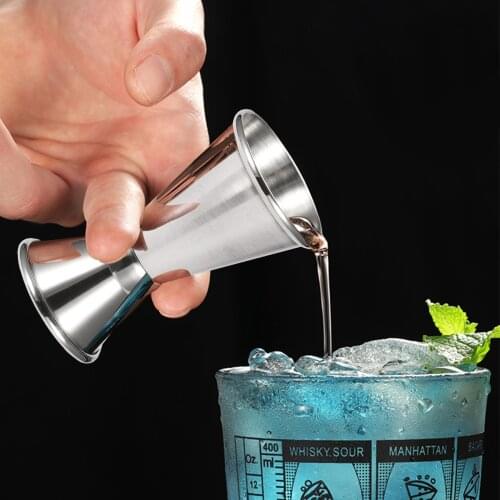 Stainless Steel Drinks Measure 30/15ml Cocktail Bar Pub Club Cocktail Measuring Cup for Measuring Spirits and Other Alcohols 1pc