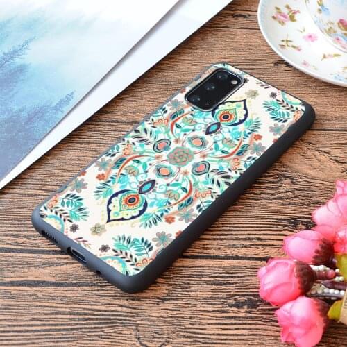 For Samsung Galaxy Modern Folk In Jewel Colors Print Soft Matt Phone Case