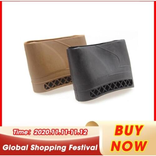 New Durable rubber rear cushion Outdoor Hunting Supplies Rifle Hunting Buttstock Rubber Recoil Pad Shock Absorption Rubber Pad