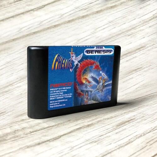 Phelios - USA Label Flashkit MD Electroless Gold PCB Card for Sega Genesis Megadrive Video Game Console