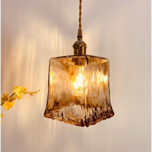 Modern Nordic Brass Glass Pendant lights Kitchen Restaurant Bar living room bedroom hanging Pendant lamp