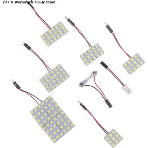 BA9S T10 5W 5050 SMD LED Car Led Vehicle Panel Lamp Auto Interior Reading Lamp Bulb Light Dome Festoon light DC 12V