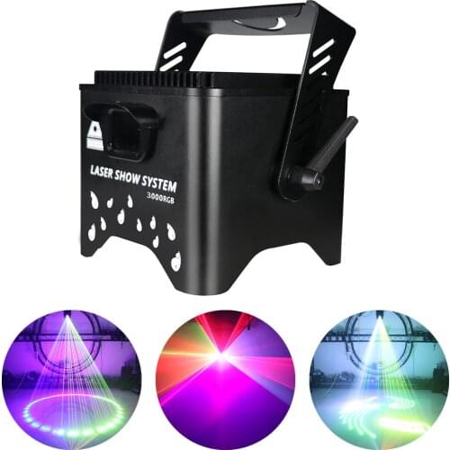 3W Outdoor Waterproof Laser Light RGB Animation Projector IP65 Stage Laser Scanner 256 Patterns Effect Lamp DJ Disco Christmas