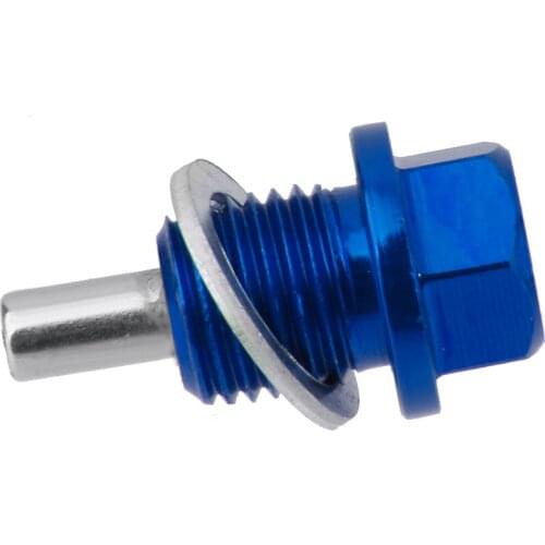 1 pair M14X1.5 High Quality Anodized Engine Oil Drain Screws Blue & Red