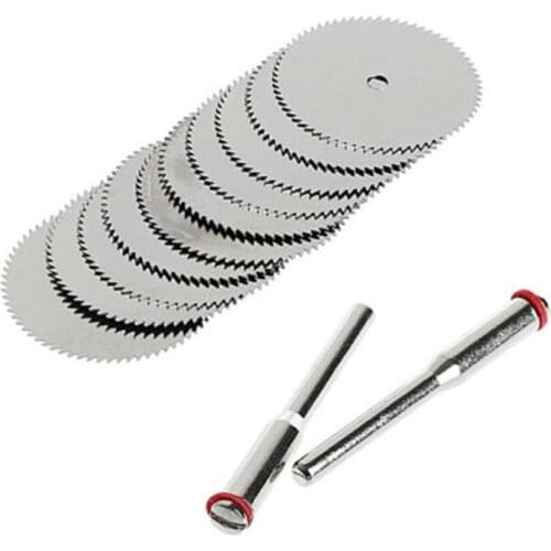 10Pcs Mini HSS Circular Saw Blade 22/ 25/32mm Woodworking Cutting Discs Wood Plastic Cutter Rotary Tools