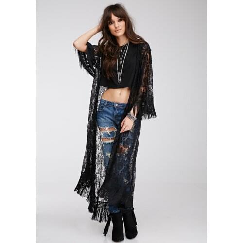 2021 Swimsuit Cover Up Women Sexy Beach Bathing Suit Cover-Ups Lace Long Dress Solid Beachwear Tunics Pareos C1758