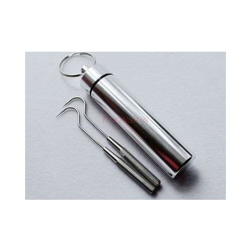 304 Food Grade Stainless Steel Curved Toothpicks Non-disposable Metal Toothpick Mini Home Portable Tick Artifact Sale