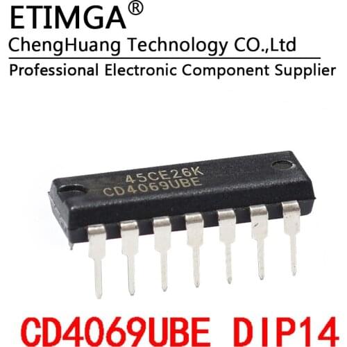 5PCS/LOT Original CD4069UBE DIP-14 CMOS
