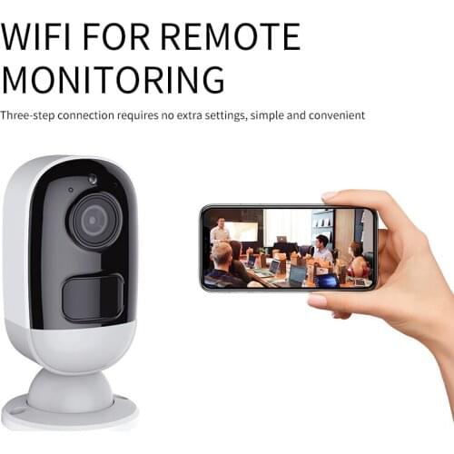 F1 rechargeable camera , plugless, battery powered, NO-plugged home outdoor remote mobile phone night vision battery camera