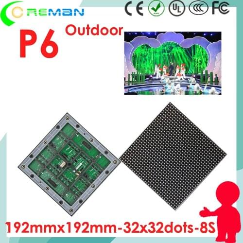 Freeshipping outdoor p6 led rgb panel module / diy outdoor full color sign module / led sign component modules price p4 p5 p6