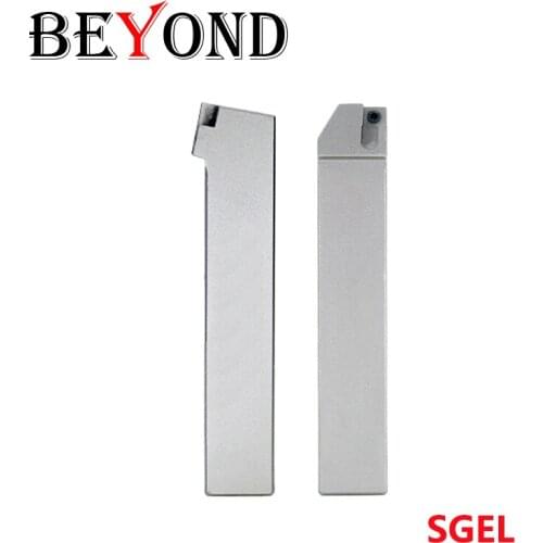 BEYOND External Turning Tool SGEL 1616 SGEL1616-D SGEL2020-D Anti-Knock Shank End Groove Spring Steel CNC Lathe Tools Cutter Rod