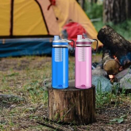 2000 Liters Water Bottle Outdoor Camping Sports Leak Proof Clean Water Filter Drinkware BPA Free For Outdoor Drinking Water