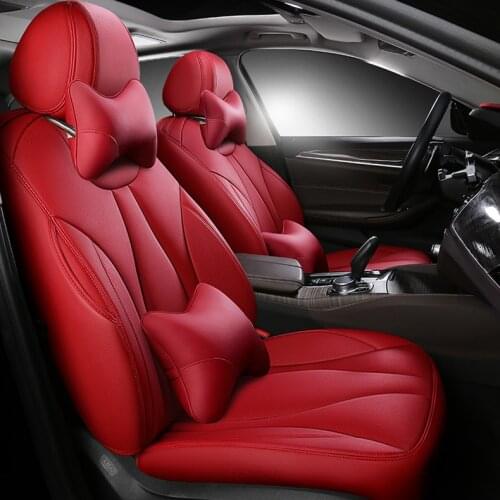 Custom cowhide Leather car seat cover for auto Subaru Impreza Legacy XV Forester Outback car accessories Cover Seat Protection