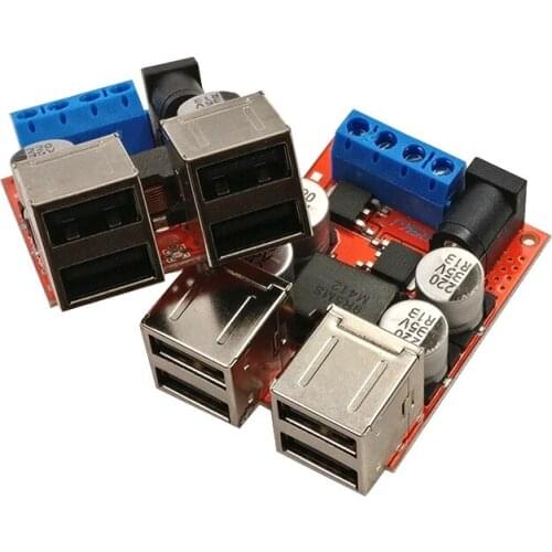 DC-DC vehicle charging module 8V-35V 5V 8A power supply depressurization module 4 port USB output mobile charger