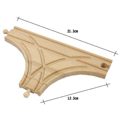 D534 Suitable for the train accessories T orbit General wooden train 2pcs/LOT Compatible with BRIO train tracks