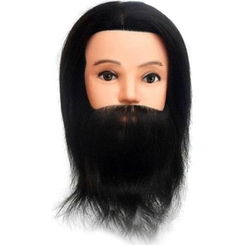 12 in Mannequin Head 100% Human Hair Hairdresser Training Head Manikin Cosmetology Doll Head