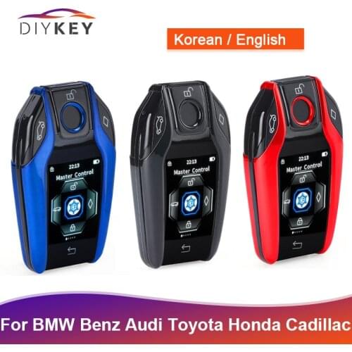 DIYKEY Korean Upgraded Version Modified Universal LCD Screen Smart Remote Car Key for Toyota Lexus KIA Peugeot BMW VW Porsche