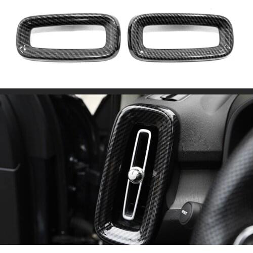 For Volvo XC40 2019 2020 2021 ABS Chrome Side Air Condition AC Outlet Vent Cover Trim Car Styling Accessories