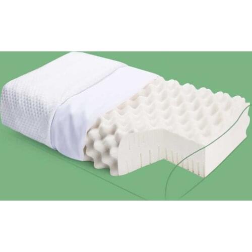 LISM Thailand Natural Latex Pillow Massage Pillow Protect Vertebrae Health Care Orthopedic Bedding Cervical Pillow
