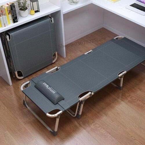 Multifunctional siesta bed, folding sheet, office lunch break recliner, household escort portable camp bed