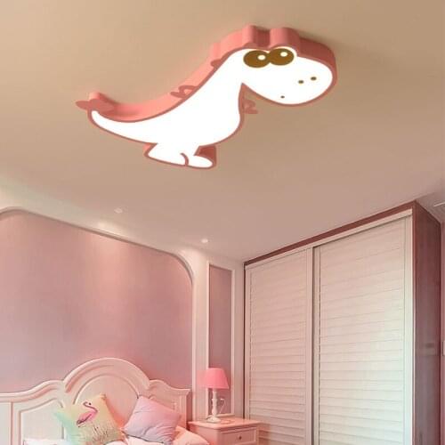 Cartoon dinosaur creative color modern childrens room kindergarten classroom led ceiling lamp