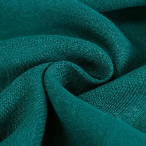 Soft Washed Linen Fabric 100% Linen Fabric Flax Fabric for Dress,Shirts,Pants,Black White Grey Green Blue Yellow by the meter