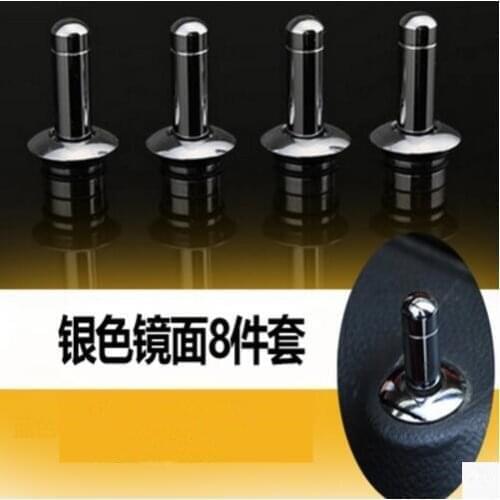 Hightling Plating Door Lock Stick Pin Cap Set Holding CASE For Chevrolet Cruze TRAX Malibu/Buick Regal Lacrosse auto accessories