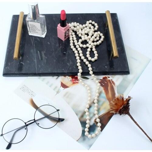 Natural Marble Tray Storage Board Storage Tray Cake Tray Home Kitchen Supplies