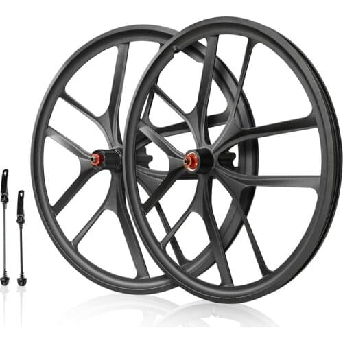 New 20 inch Bike Wheelset Disc Brake Wheel 451 Bicycle Disc Brake Magnesium Alloy Wheel Integrated Wheel Cassette Wheelset