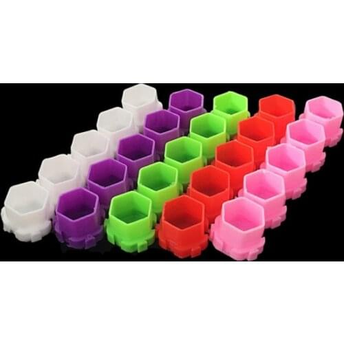 200 pcs Disposable Stackable Tattoo Ink Cups Tattoo Hive Caps